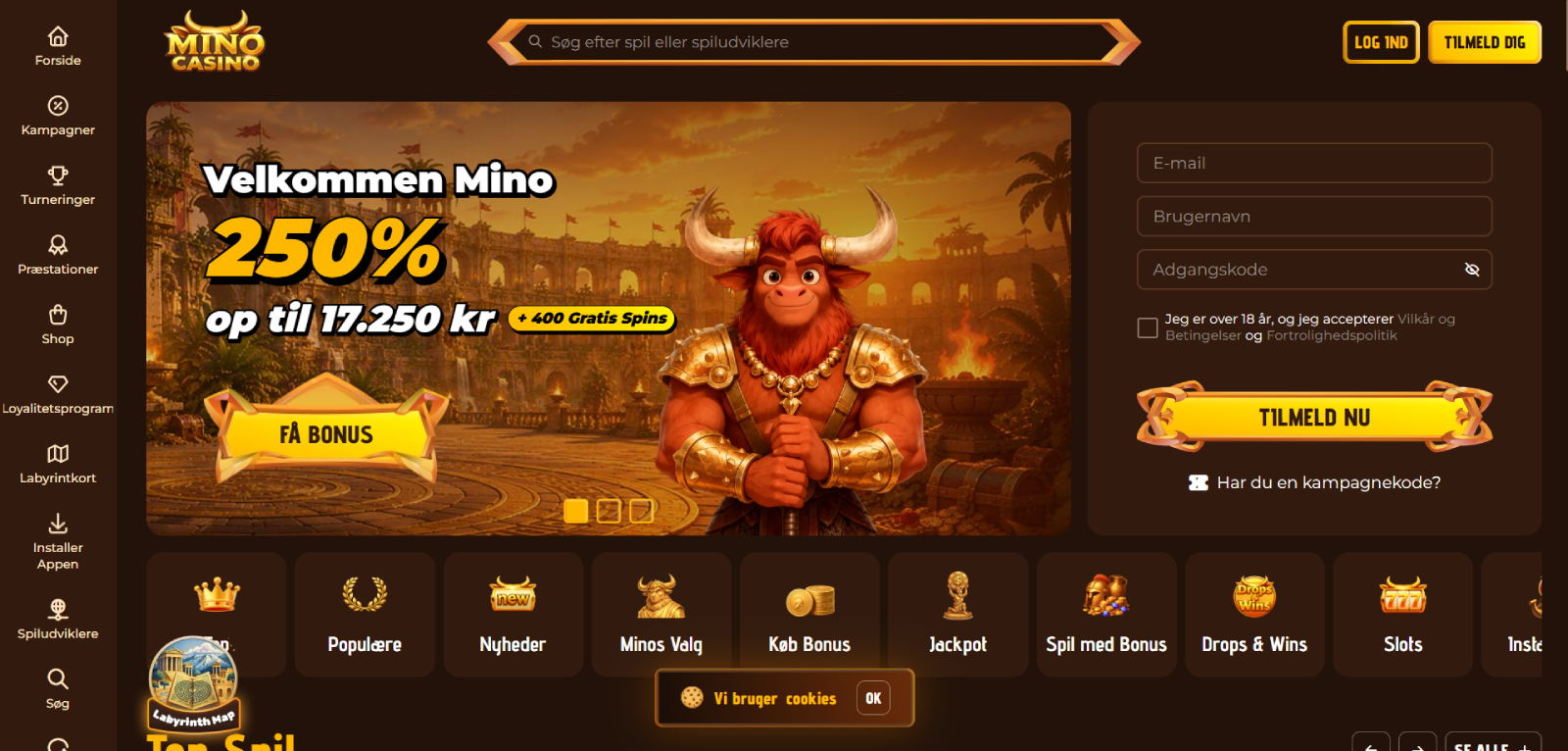 Mino Casino online